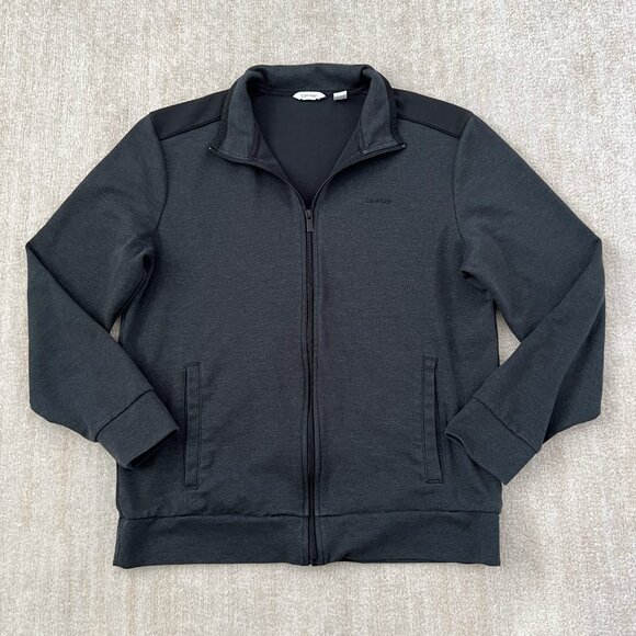 Calvin Klein Other - Calvin Klein Long Sleeve Knit Zip Up Shirt Top L